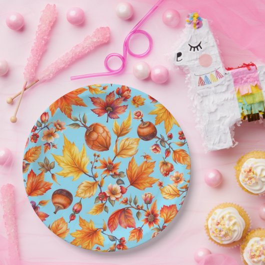 Der Herbst ist im Erntedank Pappteller (Party)