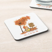 Der Herbst ist in der Luft, Herbst-Gnome Getränkeuntersetzer (Linke Seite)