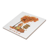 Der Herbst ist in der Luft Herbst Lover Geschenk. Fliese (Seite)