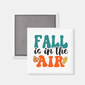 Der Herbst ist in der Luft Magnet (Vorderseite/Rückseite)