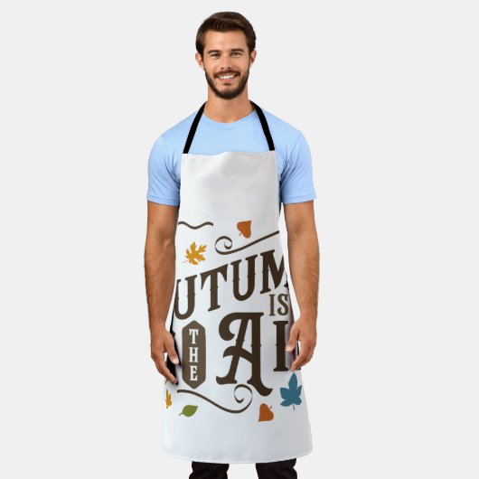 Der Herbst ist in der Luft Schürze (Getragen)