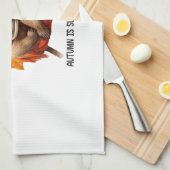 Der Herbst ist langsam Geschirrtuch (Viertel Falte)