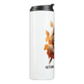 Der Herbst ist langsam Thermosbecher (Nach links gedreht)