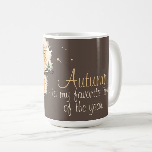 Der Herbst ist mein Liebling Kaffeetasse (VorderseiteRechts)