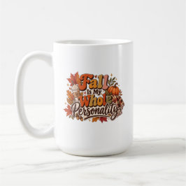 Der Herbst ist meine ganze Persönlichkeit Retro He Kaffeetasse