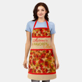 Der Herbst ist meine Lieblingsfarbe | Ahorn-Blätte Schürze (Getragen)