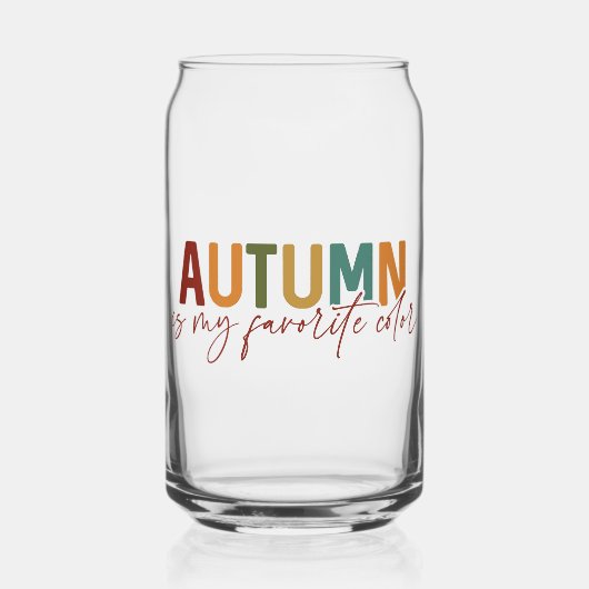 Der Herbst ist meine Lieblingsfarbe Dosenglas (Vorderseite)