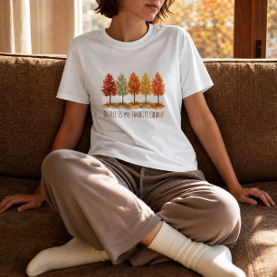 Der Herbst ist meine Lieblingsfarbe Herbstbäume He T-Shirt