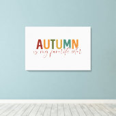 Der Herbst ist meine Lieblingsfarbe Leinwanddruck (Insitu (Holzboden))