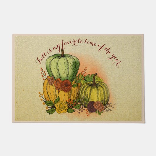 Der Herbst ist meine Lieblingszeit im Jahr Fußmatte (Vorderseite)