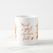 Der Herbst ist nur ein Mädchen, das Lieben fallen Kaffeetasse (Mittel)