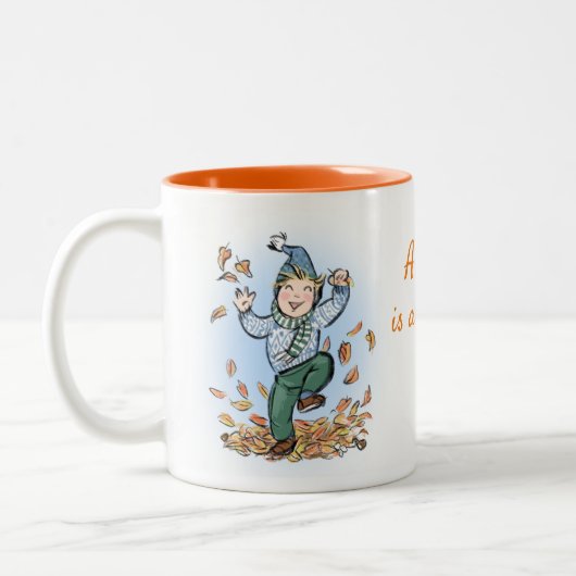 Der Herbst ist phantastisch! Tasse der Kinder (Links)