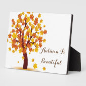 Der Herbst ist schön gepflegt Fotoplatte (Seite)