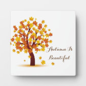 Der Herbst ist schön gepflegt Fotoplatte (Vorderseite)