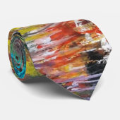 Der Herbst kommt - Aquarellmalerei - Kunst Krawatte (Gerollt)