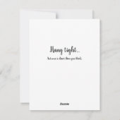 Der Herbst kommt Feiertagskarte (Rückseite)