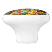 Der Herbst kommt Keramikknauf (Seitenansicht)