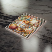 Der Herbst lässt Apple Cider & Cup auf schwarzem H Fliese