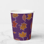 Der Herbst lässt die Fotografie auf dem benutzerde Pappbecher (Rückseite)