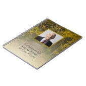 Der Herbst lässt die Lane-Feier zur Beerdigung des Notizblock (Linke Seite)