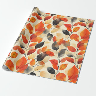 Der Herbst lässt Elegance glänzen Muster Geschenkpapier