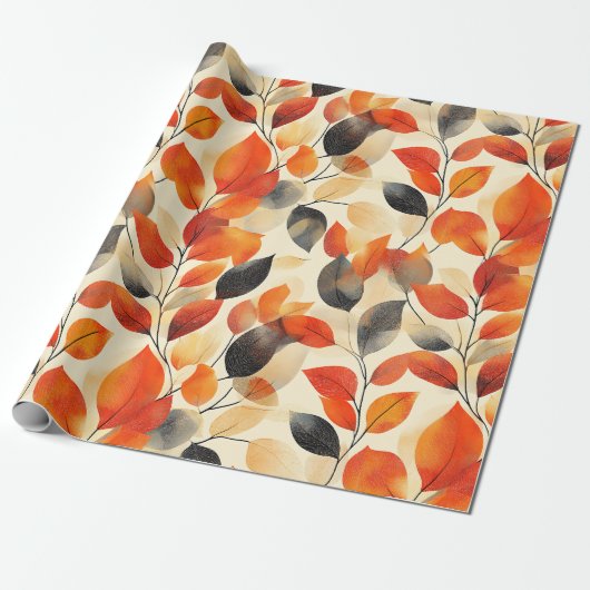 Der Herbst lässt Elegance glänzen Muster Geschenkpapier (Ungerollt)