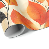 Der Herbst lässt Elegance glänzen Muster Geschenkpapier (Rolleneckpunkt)