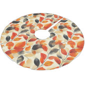 Der Herbst lässt Elegance glänzen Muster Polyester Weihnachtsbaumdecke (Schrägansicht)