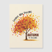 Der Herbst ruft Magnetkarte (Vorderseite)