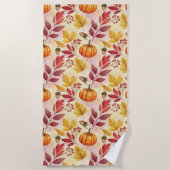 Der Herbst ruft Strandtuch (Vorderseite)