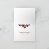 Der Herbst und Fall mit Blumen sind, danken Ihnen Dankeskarte (Innenseite)