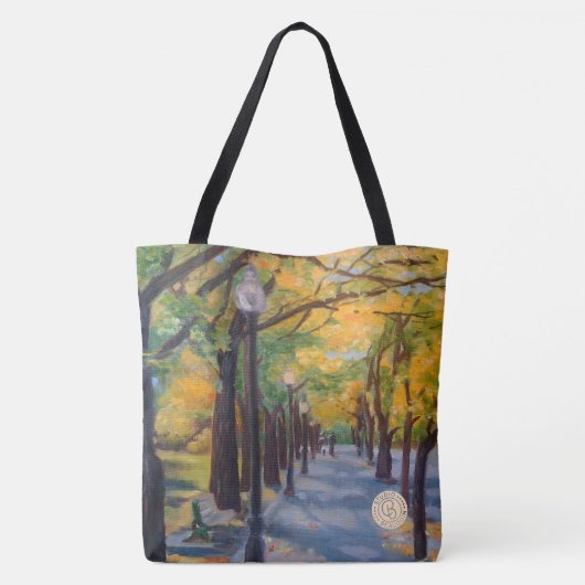 Der Herbst verlässt Bahn Tasche (Rückseite)