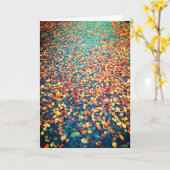 Der Herbst verlässt den Wald Karte (Gelbe Blume)