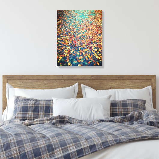 Der Herbst verlässt den Wald Leinwanddruck (Insitu (Schlafzimmer))