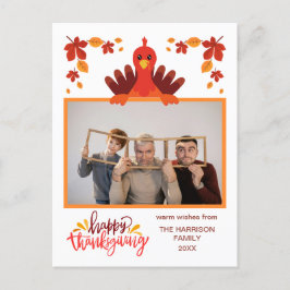 Der Herbst Verlasst der Türkei glückliches Foto zu Postkarte