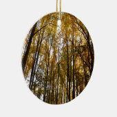 Der Herbst verlässt die Natur am Morgen Keramik Ornament (Rechts)