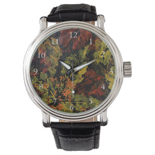 Der Herbst verlässt Watcj Armbanduhr