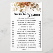 Der Herbst würde sie eher fallen als Duschspiel Flyer (Vorne)