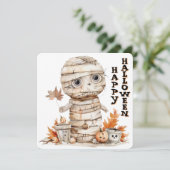 Der Herbst wurde verwüstet - Mama im Pumpkinpflast (Stehend Vorderseite)