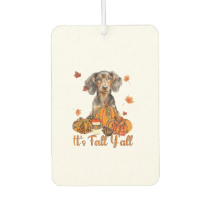 Der Herbst Y'all Dackel Hund Fall Scarf Herbst Pum Autolufterfrischer