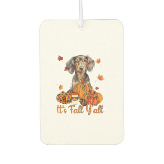 Der Herbst Y'all Dackel Hund Fall Scarf Herbst Pum Autolufterfrischer