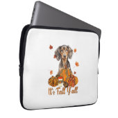 Der Herbst Y'all Dackel Hund Fall Scarf Herbst Pum Laptopschutzhülle (Vorne Rechts)