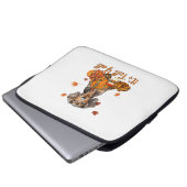 Der Herbst Y'all Dackel Hund Fall Scarf Herbst Pum Laptopschutzhülle (Vorne Knopf)