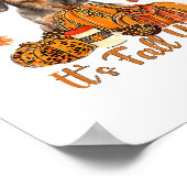 Der Herbst Y'all Dackel Hund Fall Scarf Herbst Pum Poster (Ecke)
