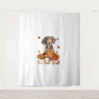 Der Herbst Y'all Dackel Hund Fall Scarf Herbst Pum