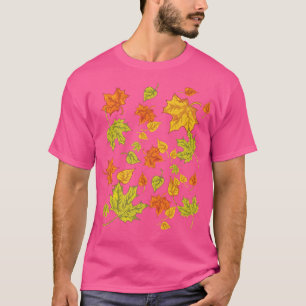 Der Herbstausfall Verlasse botanische Natur T-Shirt