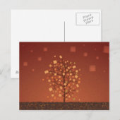 Der Herbstbaum Postkarte (Vorne/Hinten)