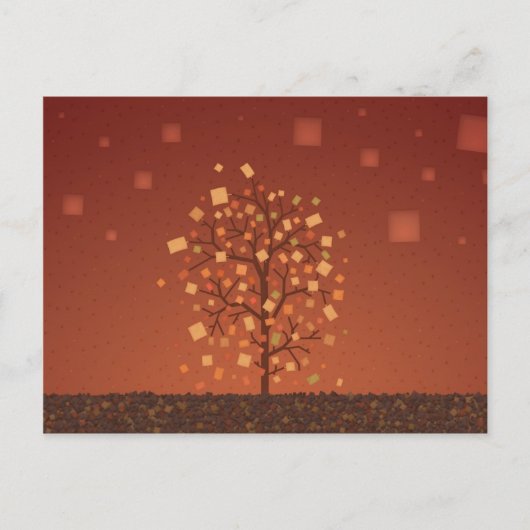 Der Herbstbaum Postkarte (Vorderseite)