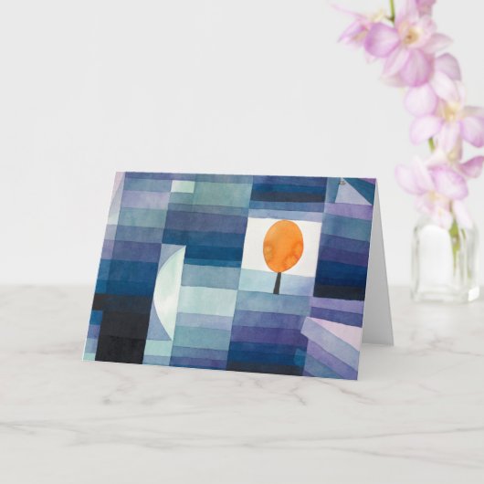 Der Herbstbote - Paul Klee - Moderne Kunst Karte (Orchidee)