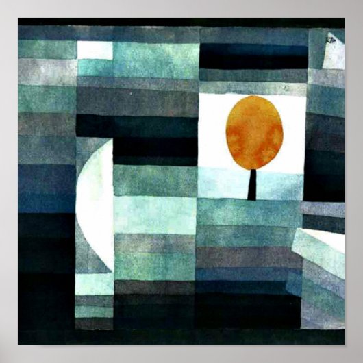 Der Herbstbote von Paul Klee Poster (Vorne)